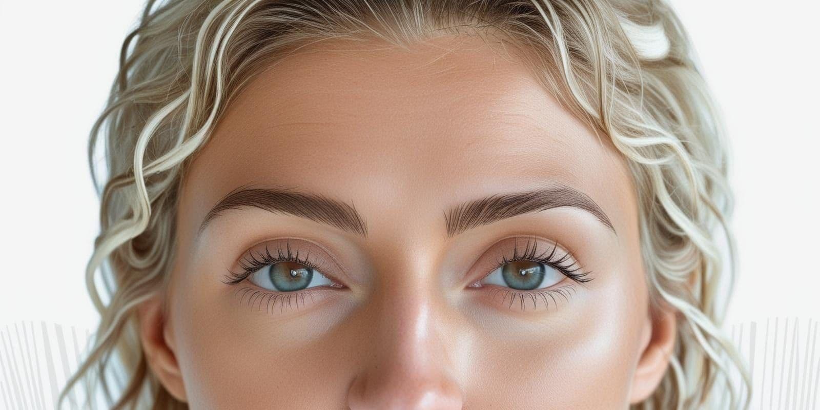 Shaped and tinted eyebrows after a brow bar appointment