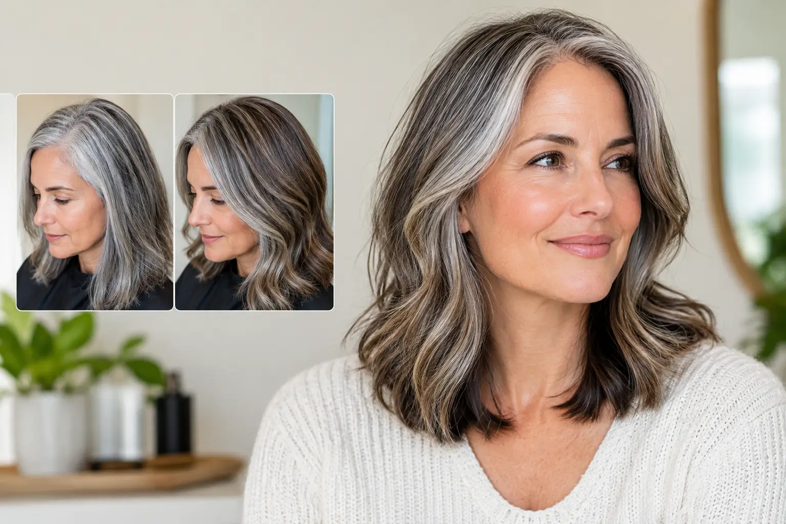 Gray Blending Guide for a Softer Grow-Out